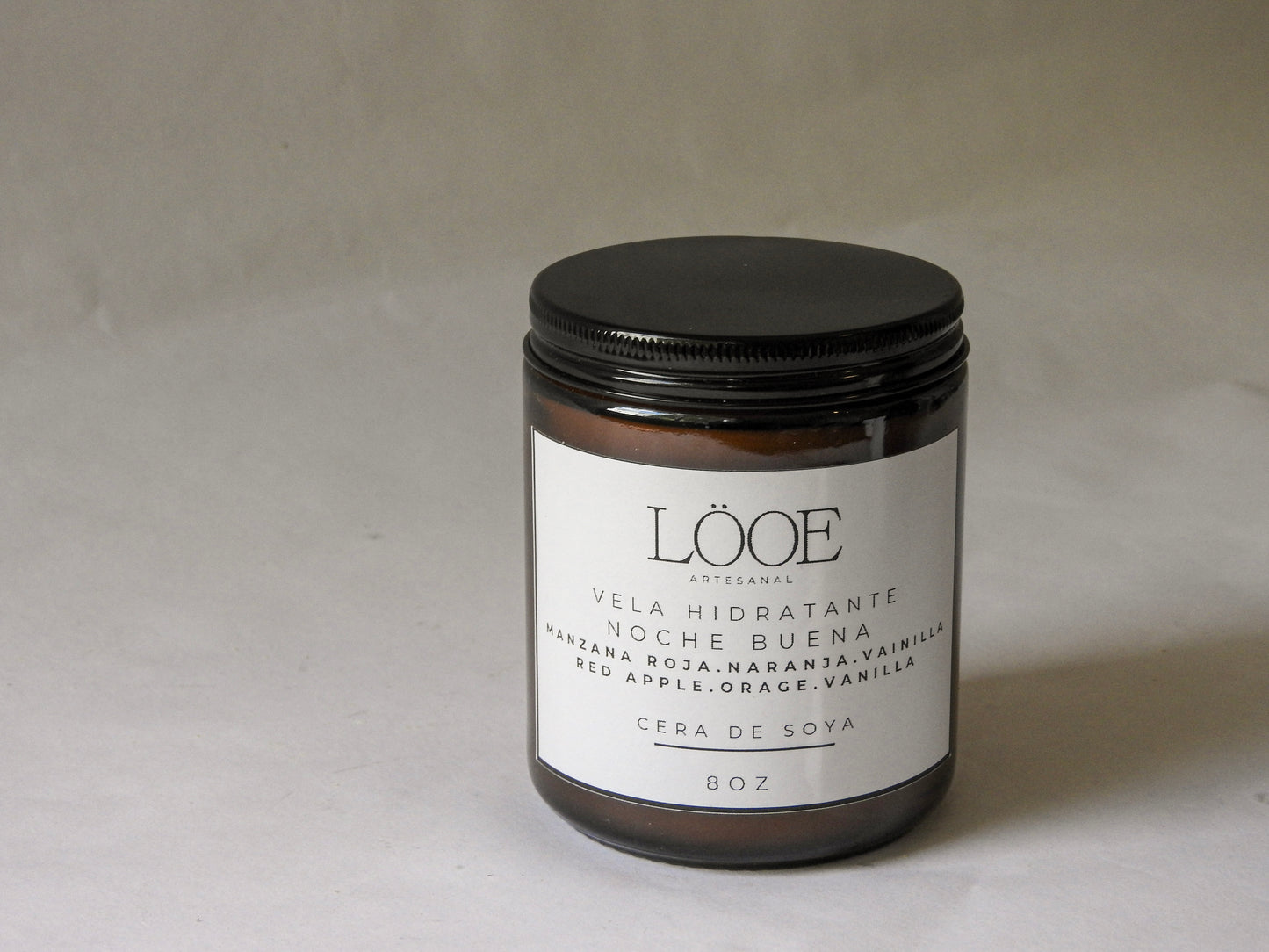 VELA DE MANZANA ROJA, NARANJA Y VAINILLA