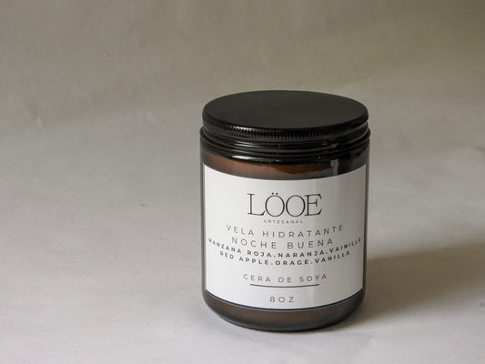 VELA DE MANZANA ROJA, NARANJA Y VAINILLA