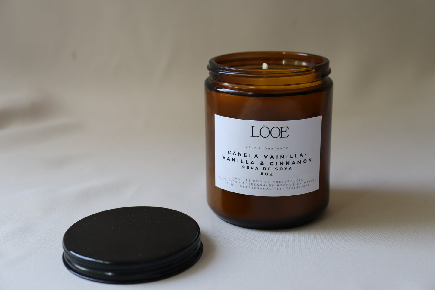 VELA DE CANELA Y VAINILLA